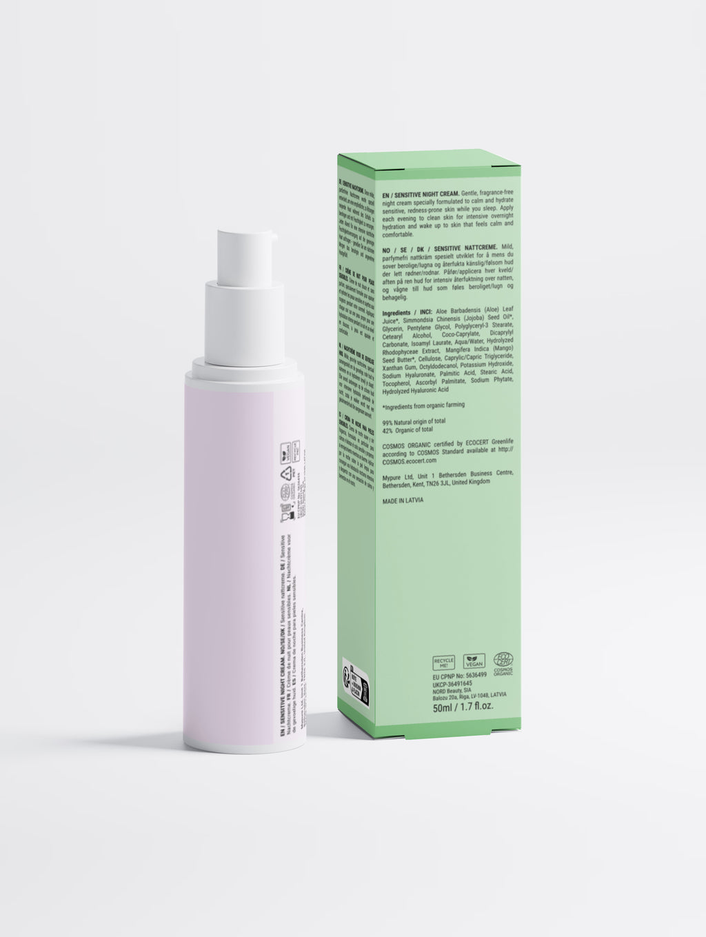 Sensitive Skin Overnight Cream, Fragrance-Free